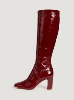 Rouje Bottes CARLA VernisBordeaux Best Sale