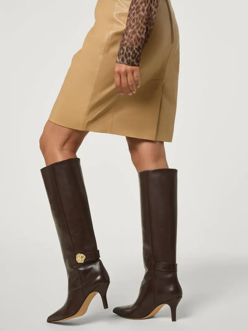 Rouje Bottes DRAMA CuirChocolat Sale