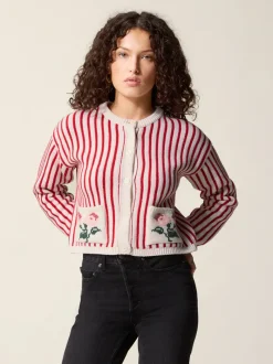 Rouje Cardigan ASTREE RayéEcru Fashion