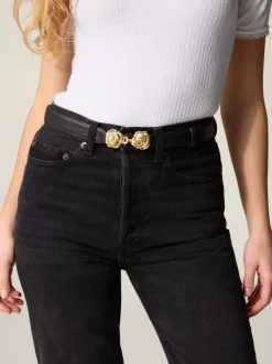 Rouje Ceinture BOUQUET CuirNoir Clearance