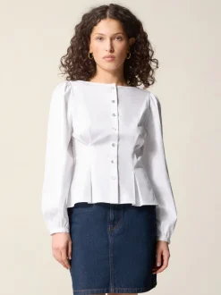 Rouje Chemise CLAUDINE UniBlanc New