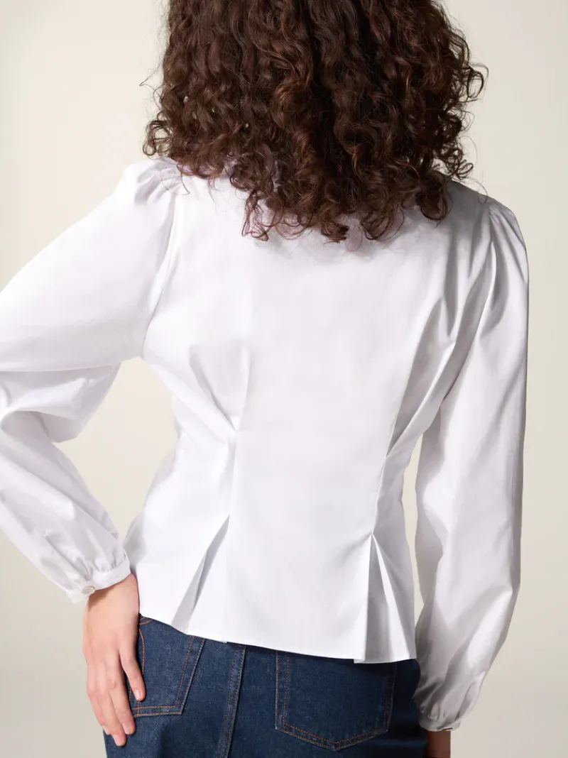 Rouje Chemise CLAUDINE UniBlanc New