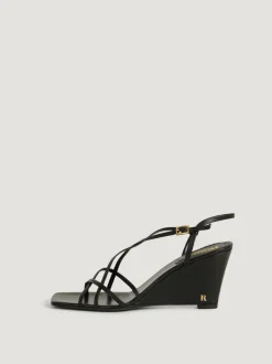 Rouje Escarpins NAIA CuirLameNoir Discount