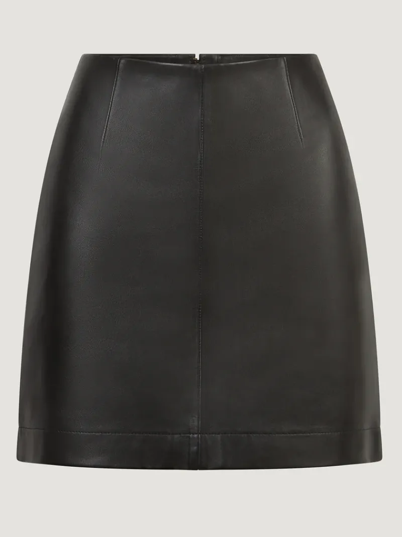 Rouje Jupe TILLY CuirNoir Flash Sale