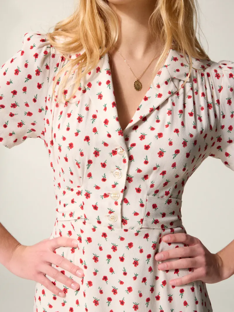 Rouje Robe ANAIS FLEURETTESAUVAGEECRU Hot