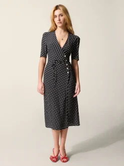 Rouje Robe GABIN PoisCarmenNoir Best Sale