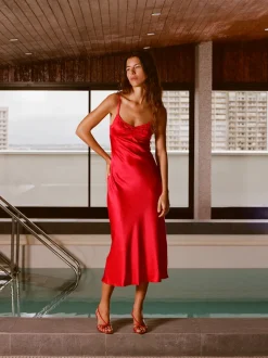 Rouje Robe JOSEPHINA SATINROUGE Sale