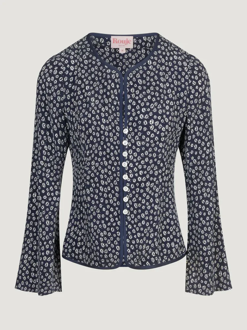 Rouje Top TEODORA BLEUETMARINE Cheap