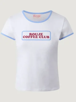 Rouje T-Shirt FERGUS CoffeeBlanc Best Sale