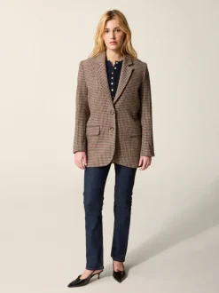 Rouje Veste JACQUES PiedDePouleMoutarde Outlet